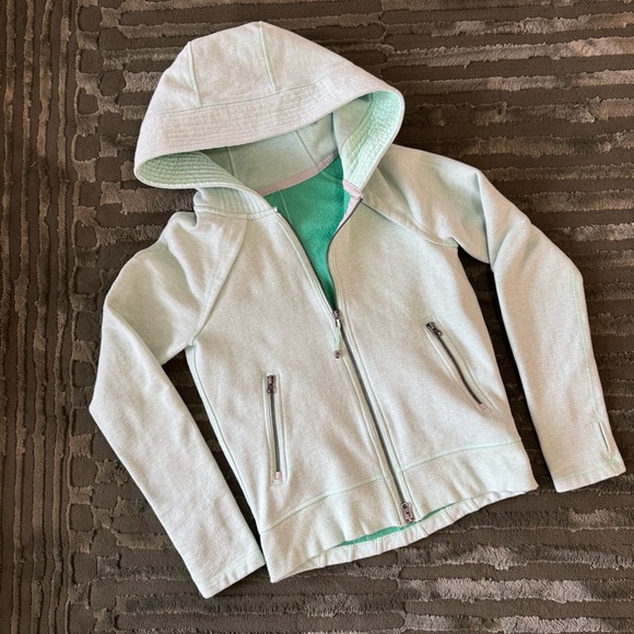 Lululemon Mint Green Zip-Up Hoodie - Picture 1 of 6
